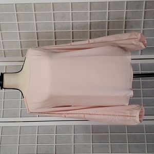 Loft pink medium blouse long sleeve